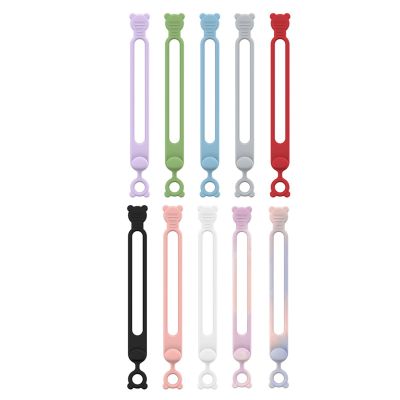 Silicone Cable Ties, 10-Pack