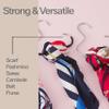 MAWA by Reston Lloyd Scarf, Belt & Accessories Organizer Hanger, Model G-1, 5-Pack view 2