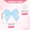 YELARXI Mini Bows, Small Satin Ribbon Bows with Adhesive Pads, 2.5 cm, for Crafts, Weddings, Parties, Decorations, Gift Wrapping, Sewing and DIY, 200 Pieces, Sky Blue view 2