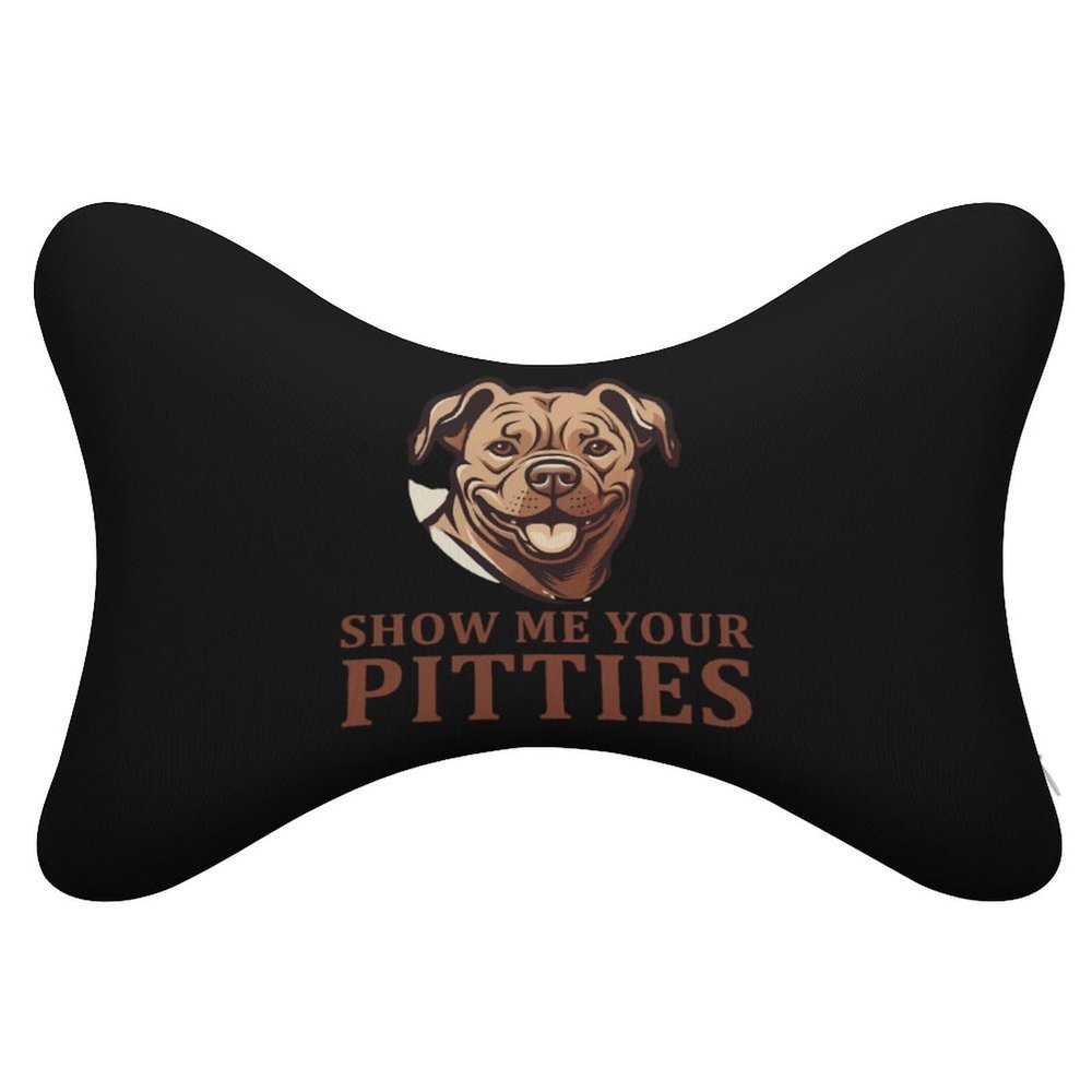 Show Me Your Pittie's 2-Pack Car Neck Pillows, Soft Car Pillows for Most Cars