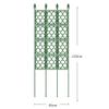 Trellis for Climbing Plants, Rust-Resistant Metal Support Frame, Wall-Mounted, Green, 85 x 220 cm view 2