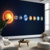 Solar System Planets 3D Non-Woven Photo Wallpaper, 200 x 140 cm, Blue view 4