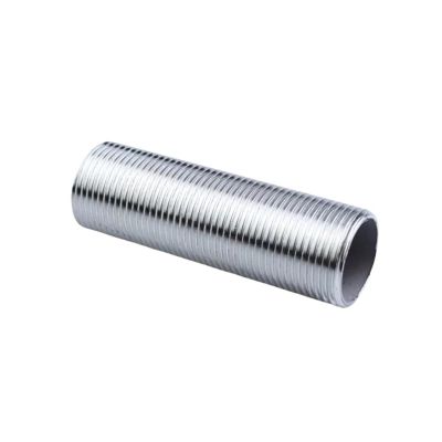 LTRAJUYNH 2" BSPP Male, 50 mm Long, 304 Stainless Steel Full-Thread Barrel Nipple Pipe Fitting