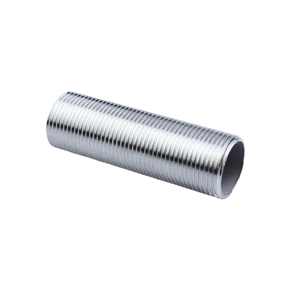 LTRAJUYNH 2" BSPP Male, 50 mm Long, 304 Stainless Steel Full-Thread Barrel Nipple Pipe Fitting