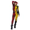 Bemeiren Halloween Superhero Bodysuit for Men and Women, 3D-Printed Zentai Jumpsuit, Red and Yellow, XXL view 1