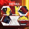 Bemeiren Halloween Superhero Bodysuit for Men and Women, 3D-Printed Zentai Jumpsuit, Red and Yellow, XXL view 3