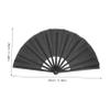 sporful Foldable Tai-Ji Fans, Lightweight Black Chinese Dance Fans, 2-Pack view 2