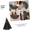 sporful Foldable Tai-Ji Fans, Lightweight Black Chinese Dance Fans, 2-Pack view 3