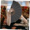 sporful Foldable Tai-Ji Fans, Lightweight Black Chinese Dance Fans, 2-Pack view 4