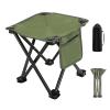 Compact, Lightweight Folding Camping Stool with Non-Slip Base view 1