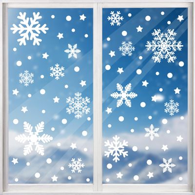 DERAYEE Christmas Window Stickers