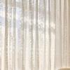 Wycian Outdoor Sheer Curtains, White, Floral Pattern, 2-Pack, H183 x W107 cm view 1