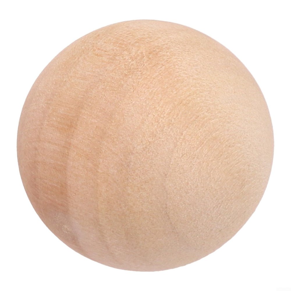 SiSinkal Natural Wood Craft Balls, Unfinished, Round