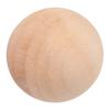 SiSinkal Natural Wood Craft Balls, Unfinished, Round view 1