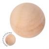SiSinkal Natural Wood Craft Balls, Unfinished, Round view 4