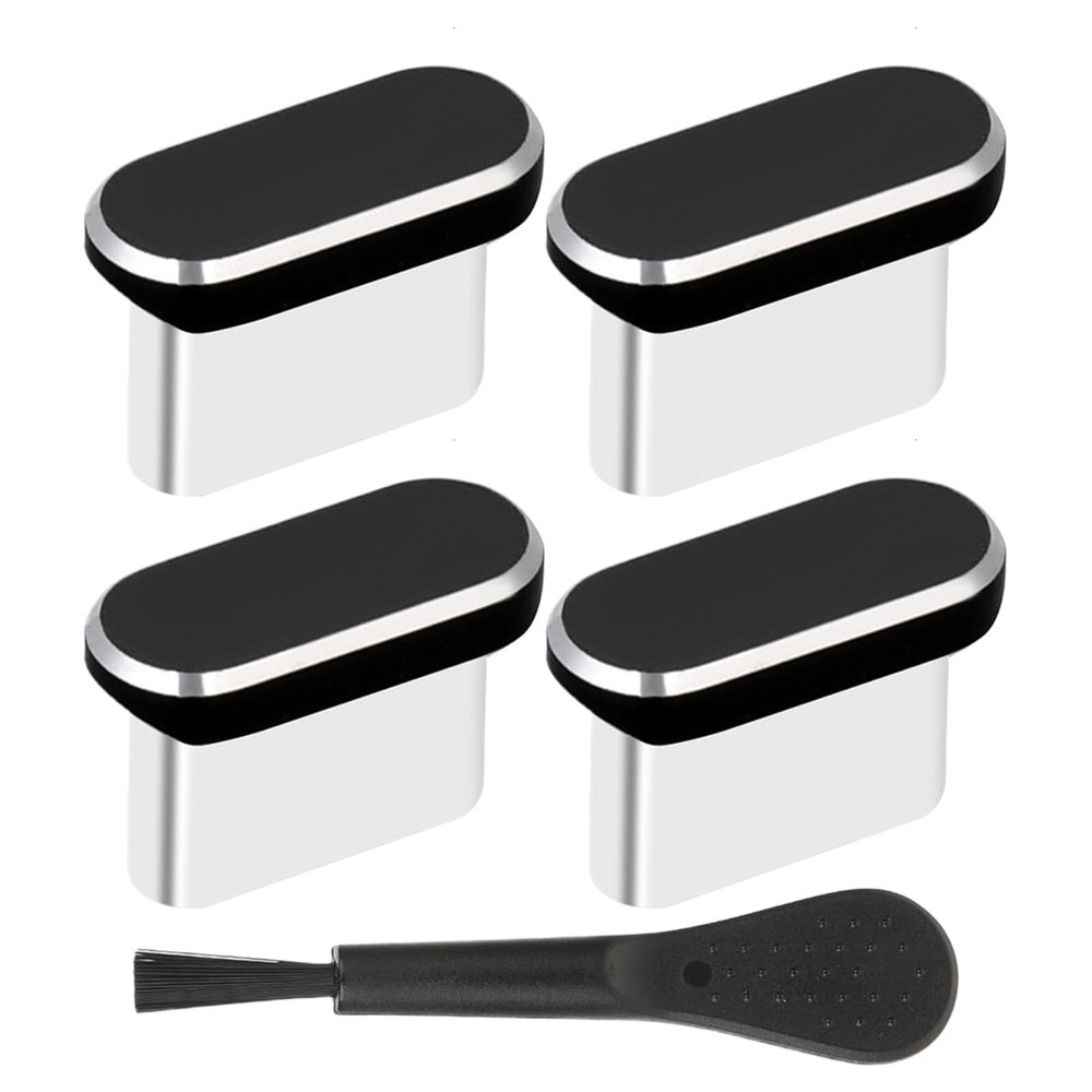 Type-C Dust Plug with Brush for Phone Charging Ports