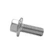 DeVow UNC 1/4-20, 5/16-18, 3/8-16 304 Stainless Steel Hex-Head Serrated Flange Screw with Hex Washer (1/4-20 x 3/4 in, 10 pcs) view 1