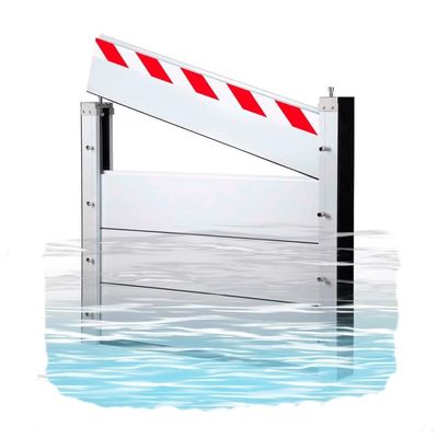 Reusable Aluminum Flood Barrier for Basements, Homes & Doors, 131–140 cm, Indoor 134 × 40 cm