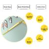 80 cm Wall-Mounted Safety Handrail for Indoor Stairs, White view 3