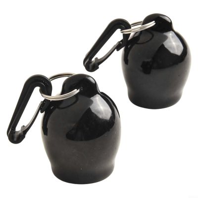 Scuba Diving Essentials Mouthpiece Covers for Improved Hygiene and Safety, Black, 2-Pack