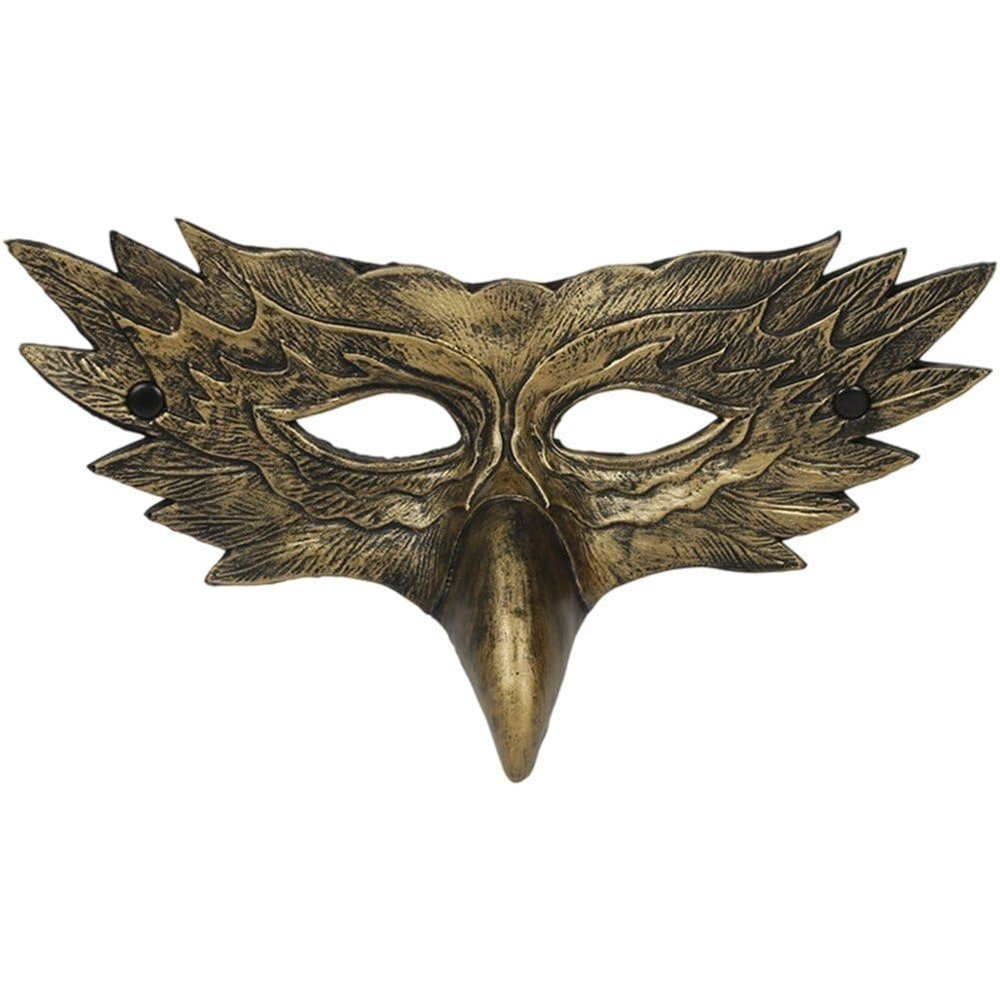 HiyyFloy Raven Halloween Half-Face Mask