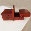 BOJHGO Foldable Sewing Box, Red view 4