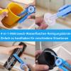 2-Pack Bottle Brush for Caps, 4-in-1 Rotating Multi-Purpose Cleaning Brush (Blue+White) view 4