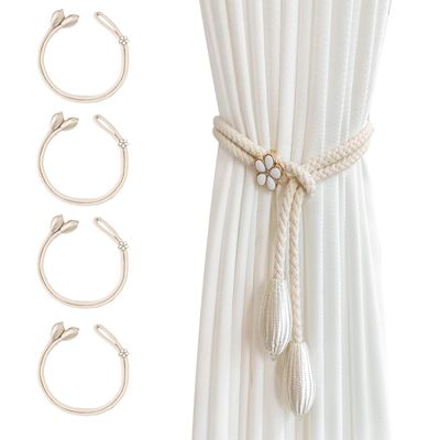 Curtain Tiebacks Cotton Cord - 4 Pack