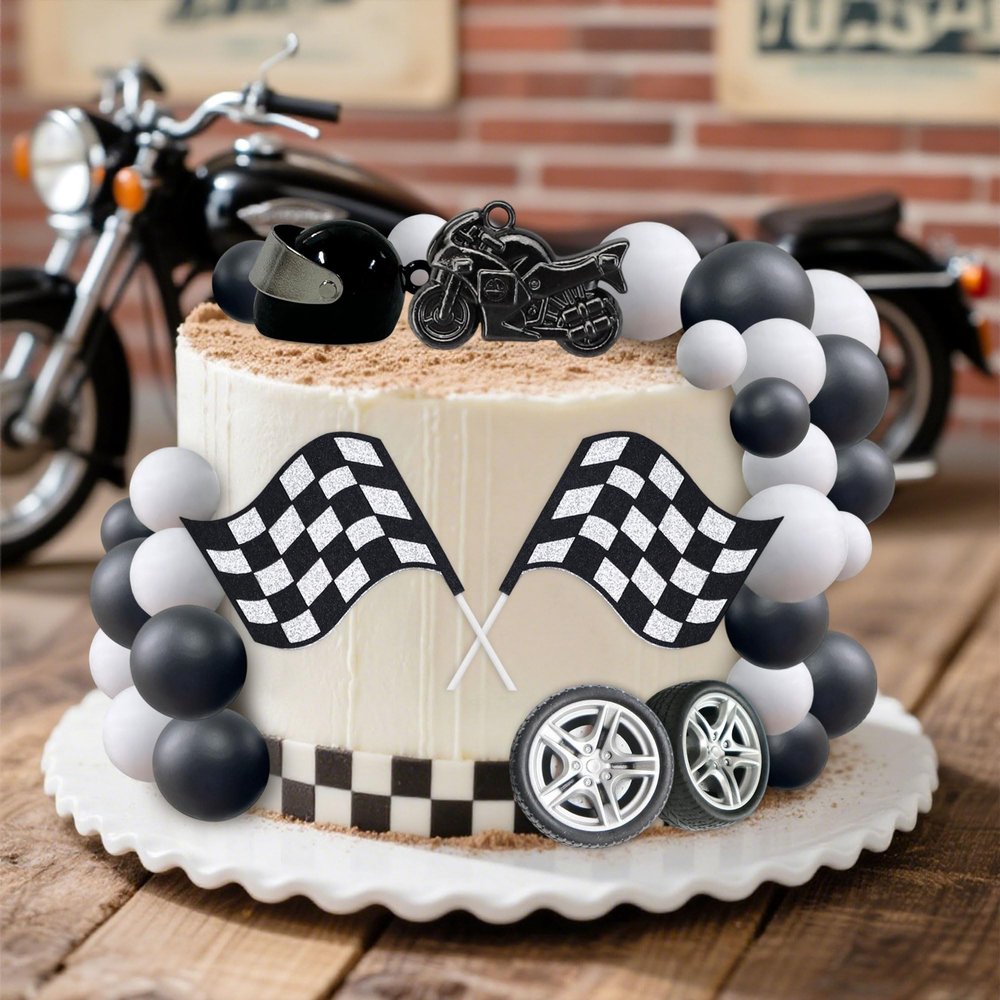 Dirt Bike Party Decorations, Motocross Motorcycle Cake Decor