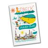 Lübeck Panorama Souvenir Magnet view 1