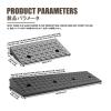 HBOOMOEM Portable Rubber Curb Ramp Mat, 100 x 25 x 7 cm, for Wheelchairs, Cars, RVs, Motorcycles and Dogs view 2