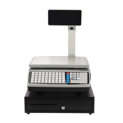 Touchscreen POS Register with Electronic Barcode Scale