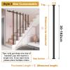 Junvstor Wall-Mounted Handrail for Attic Stairs, 30–160 cm, Style 2, 130 cm view 2