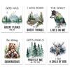 GOMAKERER 6-Piece Bible Verse Animal Poster Set view 1