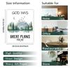 GOMAKERER 6-Piece Bible Verse Animal Poster Set view 2
