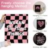 GOMAKERER 6-Piece Black and Pink Quote Poster Set view 3