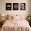 GOMAKERER 6-Piece Black and Pink Quote Poster Set view 4