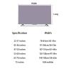 SQOYEI Thick Stretch Fabric TV Cover, Dustproof Full-Cover Protector for 32–75-Inch TVs, Green, 47–50 Inches view 4
