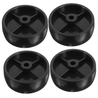 Ciieeo 4-Piece Patio Heater Wheels, Black, PP