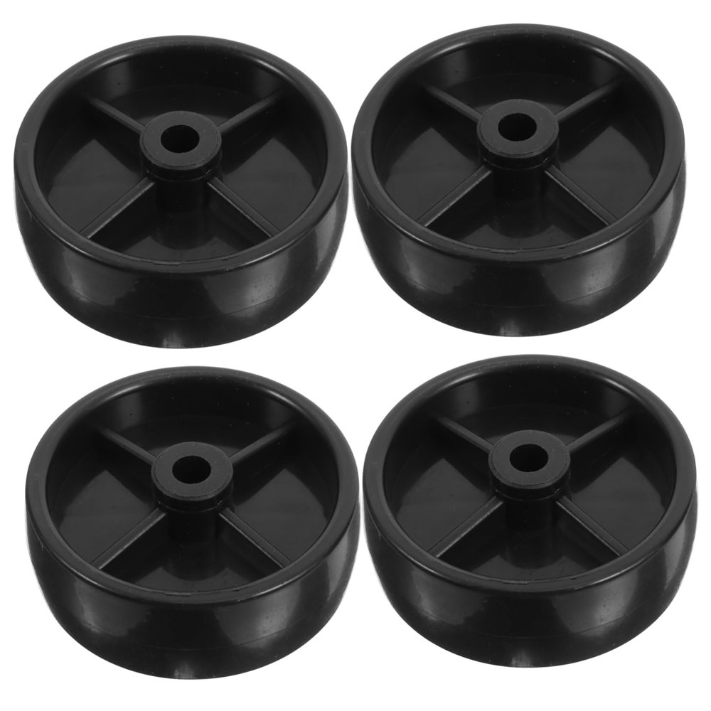 Ciieeo 4-Piece Patio Heater Wheels, Black, PP