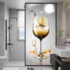 XQKXHZ Floral Pattern Static Cling Window Film, Frosted Privacy & UV Protection, 60 x 120 cm view 1