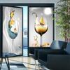 XQKXHZ Floral Pattern Static Cling Window Film, Frosted Privacy & UV Protection, 60 x 120 cm view 4