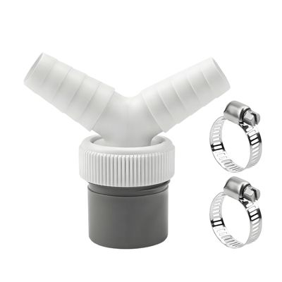 Washing Machine Drain Pipe Y-Connector, 18–24 mm Hoses, 40 mm