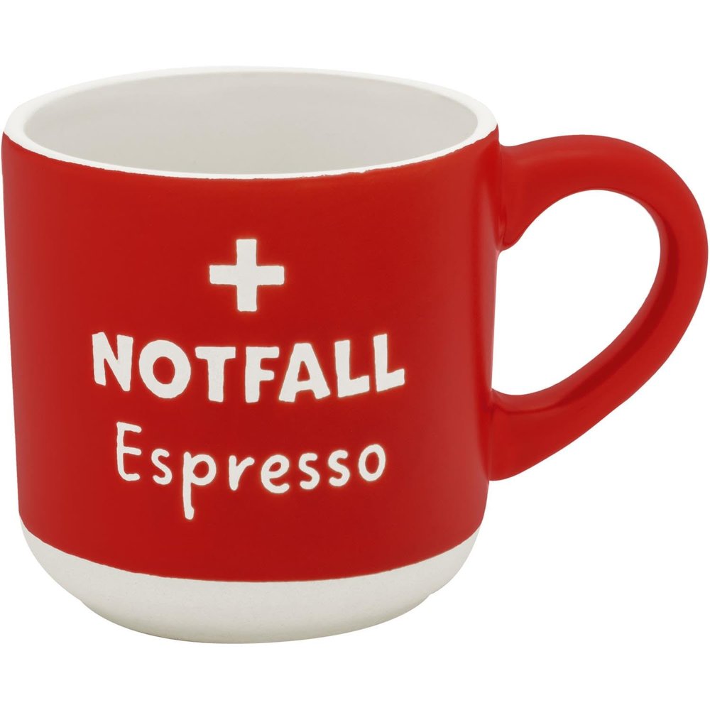 GRUSS & CO Engraved Espresso Cup 'Emergency'