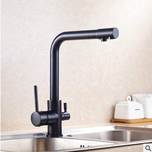 Gold Kitchen Faucet (Black Brushed Gold)