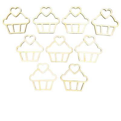 9 Pcs Wooden Cupcakes