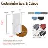 Accordion Folding Door, 60 x 203 cm, White view 2
