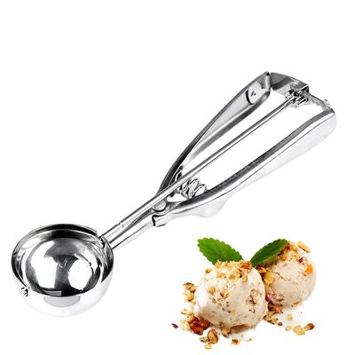 6 cm Stainless Steel Ice Cream Scoop with Trigger and Ergonomic Handle