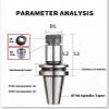 CNC Shank Precision 0.003 BT30 BT40 Machining Center ER16–ER40 Spindle Tool Holder (BT30-ER32-70L) view 4