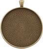 5 Pack Bronze Extra Large 50mm Pendant Bases view 1